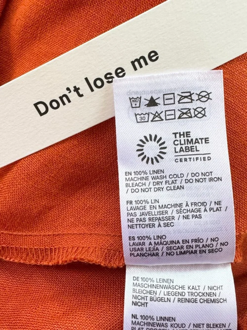 NWT Reformation Gale Linen Mid-Rise Pants Chili Orange Small